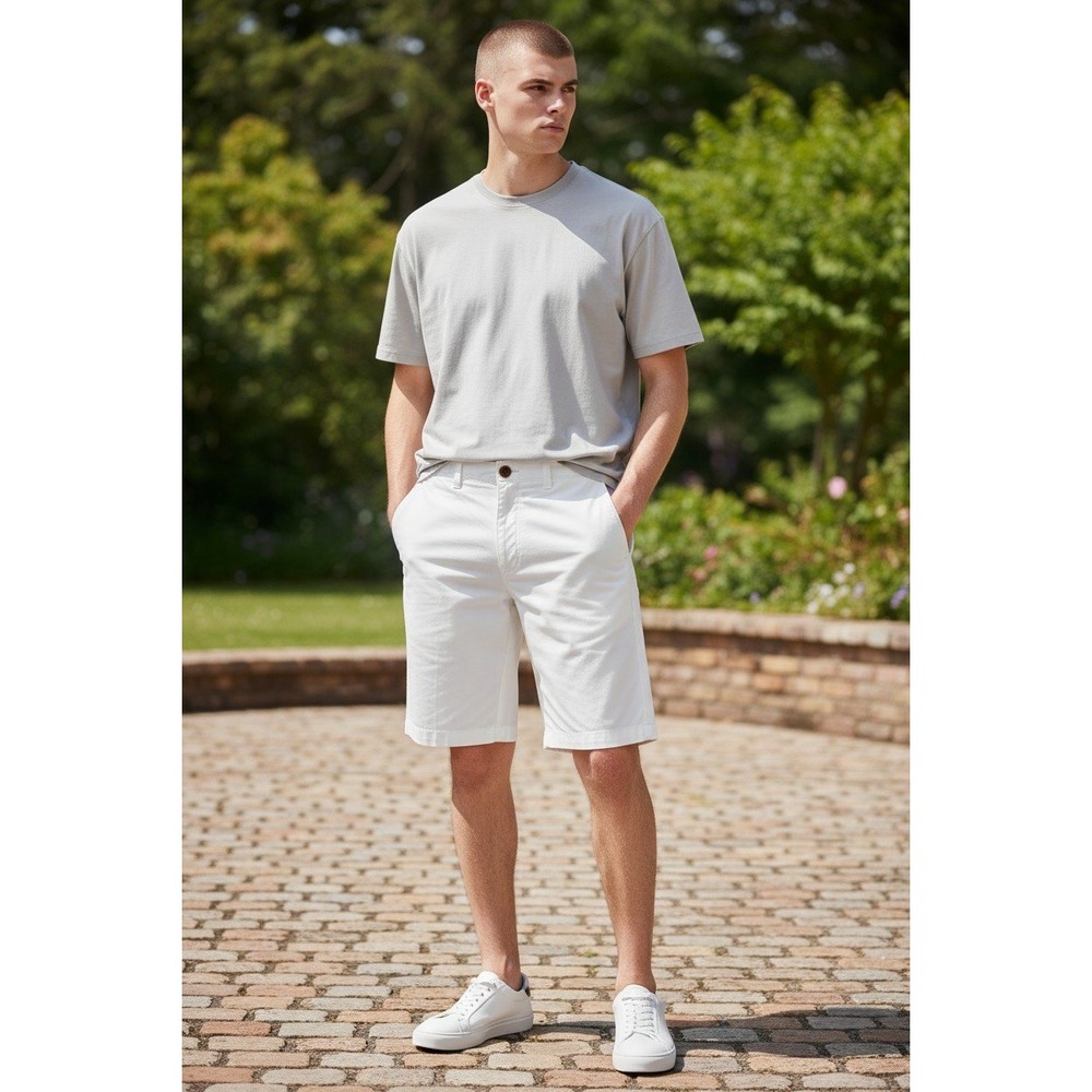 Callaway White Golf Performance Shorts Flat Front Stretch Activewear